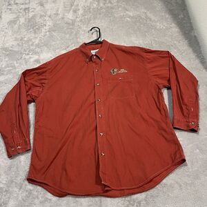 Florida State University Button Down Shirt Men's XL Red 1999 National Champions